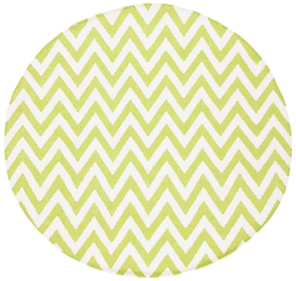 Safavieh Dhurries 557 Hand Woven Flat Weave  Rug Green / Ivory DHU557A-26