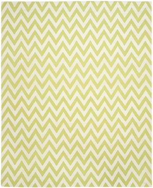 Safavieh Dhurries 557 Hand Woven Flat Weave  Rug Green / Ivory DHU557A-26