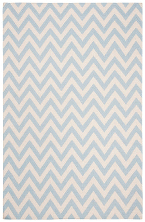 Safavieh Dhurries 557 Hand Woven Flat Weave  Rug Blue / Ivory DHU557B-26