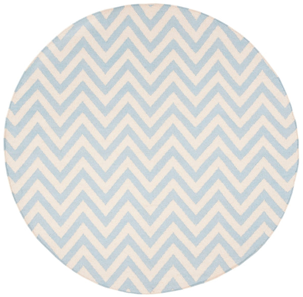 Safavieh Dhurries 557 Hand Woven Flat Weave  Rug Blue / Ivory DHU557B-26