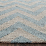 Safavieh Dhurries 557 Hand Woven Flat Weave  Rug Blue / Ivory DHU557B-26