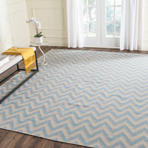 Safavieh Dhurries 557 Hand Woven Flat Weave  Rug Blue / Ivory DHU557B-26