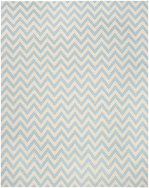 Safavieh Dhurries 557 Hand Woven Flat Weave  Rug Blue / Ivory DHU557B-26