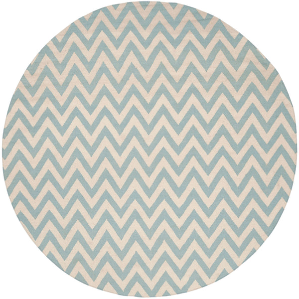 Safavieh Dhurries 557 Hand Woven Flat Weave  Rug Blue / Ivory DHU557B-26