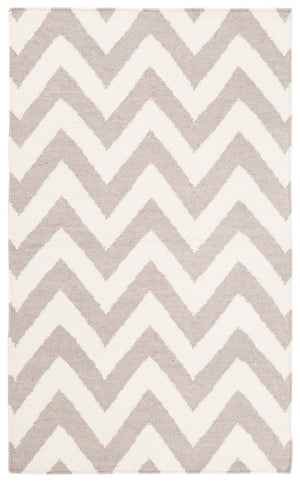 Safavieh Dhurries 557 Hand Woven Flat Weave  Rug Grey / Ivory DHU557C-26