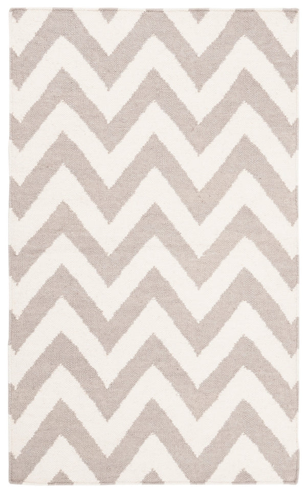 Safavieh Dhurries 557 Hand Woven Flat Weave  Rug Grey / Ivory DHU557C-26