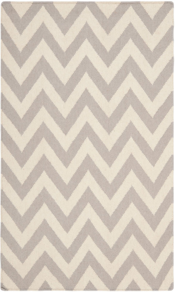 Safavieh Dhurries 557 Hand Woven Flat Weave  Rug Grey / Ivory DHU557C-26