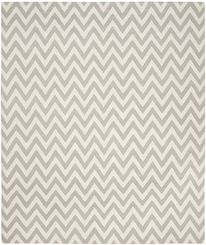 Safavieh Dhurries 557 Hand Woven Flat Weave  Rug Grey / Ivory DHU557C-26