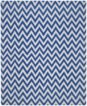 Safavieh Dhurries 557 Hand Woven Flat Weave  Rug Dark Blue / Ivory DHU557K-26