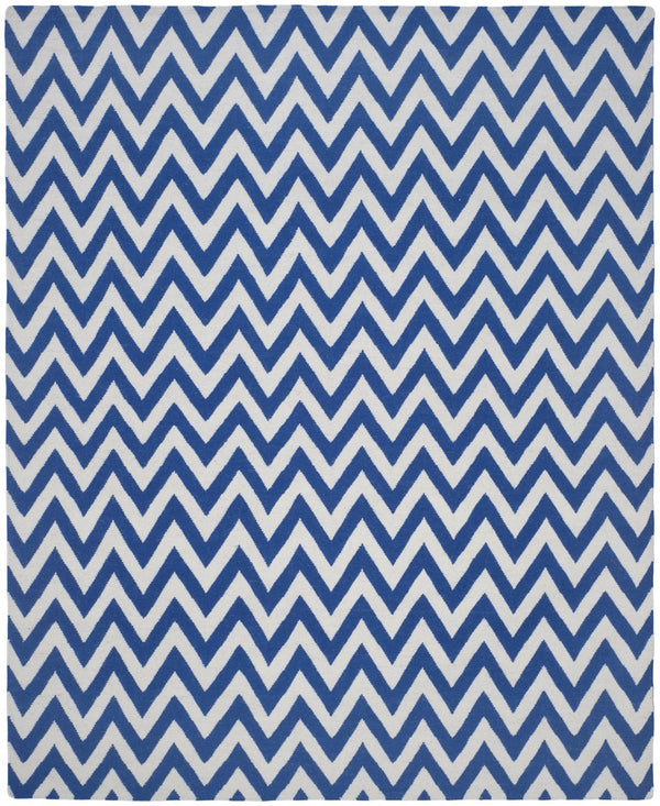 Safavieh Dhurries 557 Hand Woven Flat Weave  Rug Dark Blue / Ivory DHU557K-26