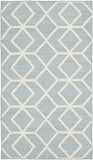 Safavieh Dhurries 560 Hand Woven Flat Weave  Rug Blue / Ivory DHU560A-26
