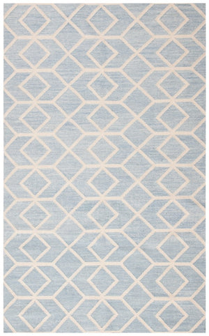Safavieh Dhurries 560 Hand Woven Flat Weave  Rug Blue / Ivory DHU560A-26