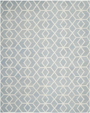Safavieh Dhurries 560 Hand Woven Flat Weave  Rug Blue / Ivory DHU560A-26