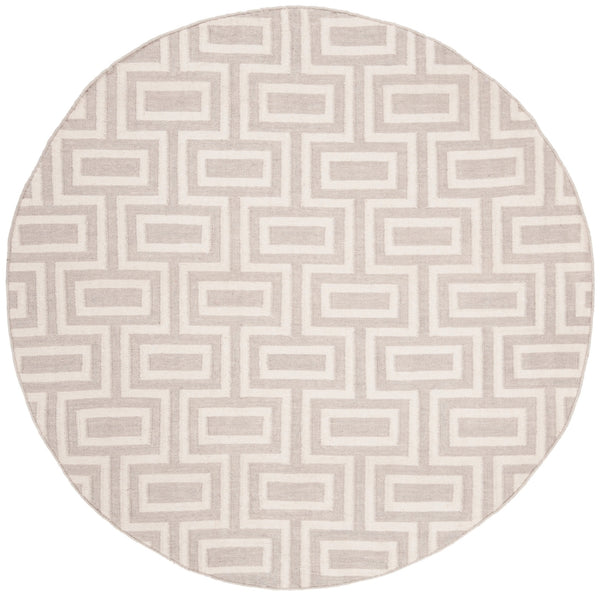 Safavieh Dhurries 562 Hand Woven Flat Weave  Rug Grey / Ivory DHU562B-26