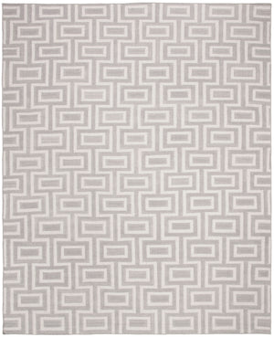Safavieh Dhurries 562 Hand Woven Flat Weave  Rug Grey / Ivory DHU562B-26