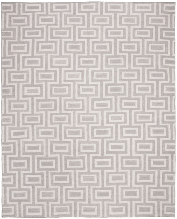 Safavieh Dhurries 562 Hand Woven Flat Weave  Rug Grey / Ivory DHU562B-26
