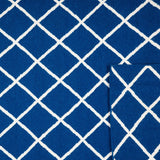 Safavieh Dhurries 565 Hand Woven Flat Weave  Rug Dark Blue DHU565A-3