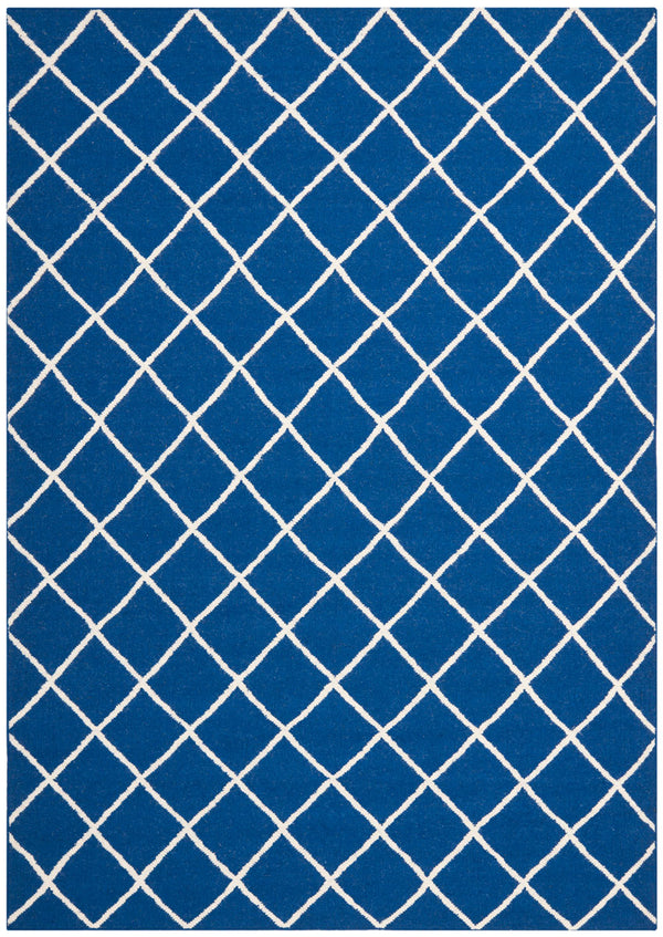 Safavieh Dhurries 565 Hand Woven Flat Weave  Rug Dark Blue DHU565A-3