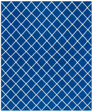 Safavieh Dhurries 565 Hand Woven Flat Weave  Rug Dark Blue DHU565A-3