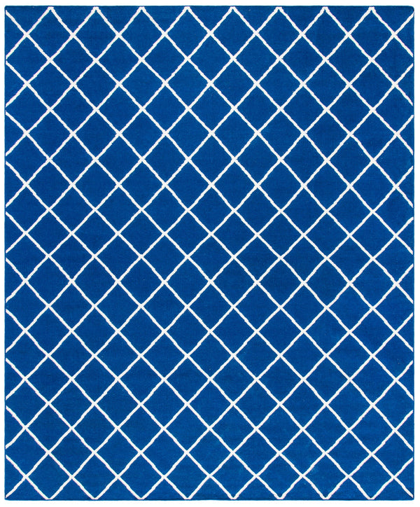 Safavieh Dhurries 565 Hand Woven Flat Weave  Rug Dark Blue DHU565A-3