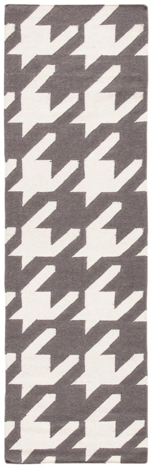 Safavieh Dhurries 569 Hand Woven Flat Weave  Rug Grey / Ivory DHU569A-26