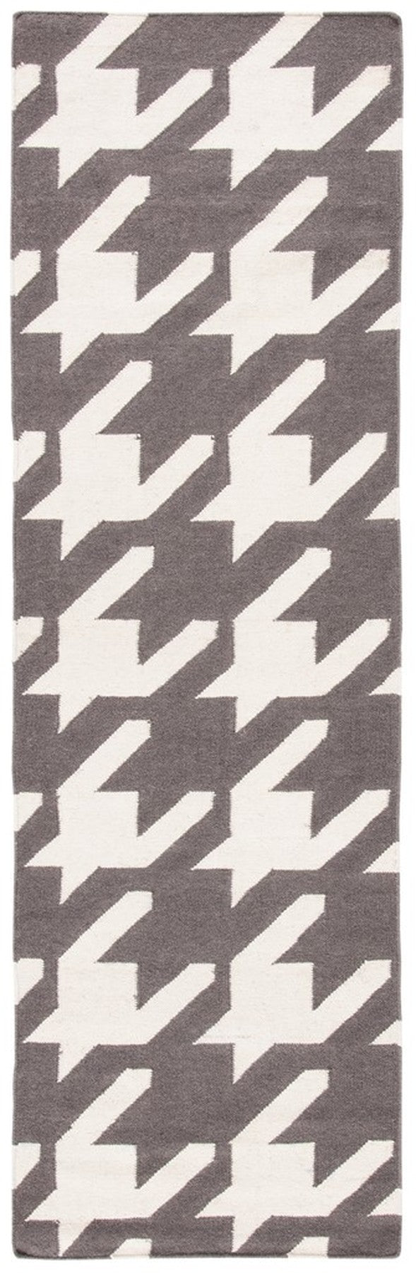 Safavieh Dhurries 569 Hand Woven Flat Weave  Rug Grey / Ivory DHU569A-26