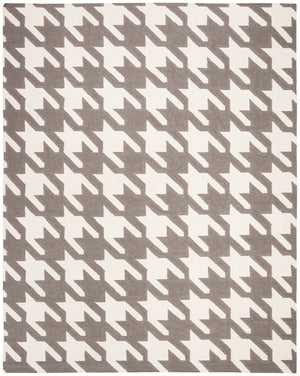 Safavieh Dhurries 569 Hand Woven Flat Weave  Rug Grey / Ivory DHU569A-26