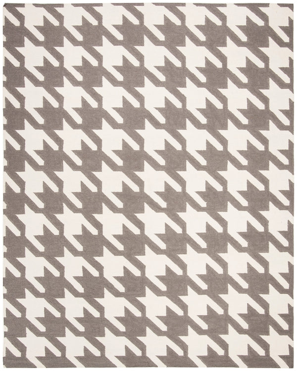 Safavieh Dhurries 569 Hand Woven Flat Weave  Rug Grey / Ivory DHU569A-26