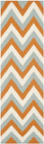 Safavieh Dhurries 640 Hand Woven Flat Weave  Rug Terracotta / Blue DHU640C-3