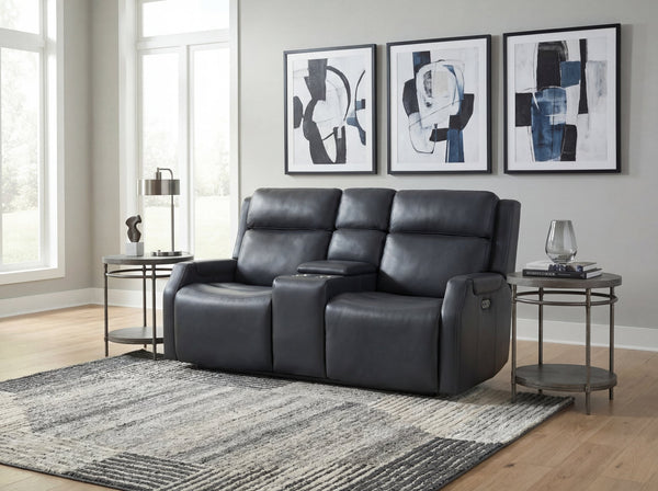 Hooker Furniture Nelson Power Reclining Loveseat Top Grain Leather Zero Gravity Lumbar Living Room SS836-PHZLC2-049