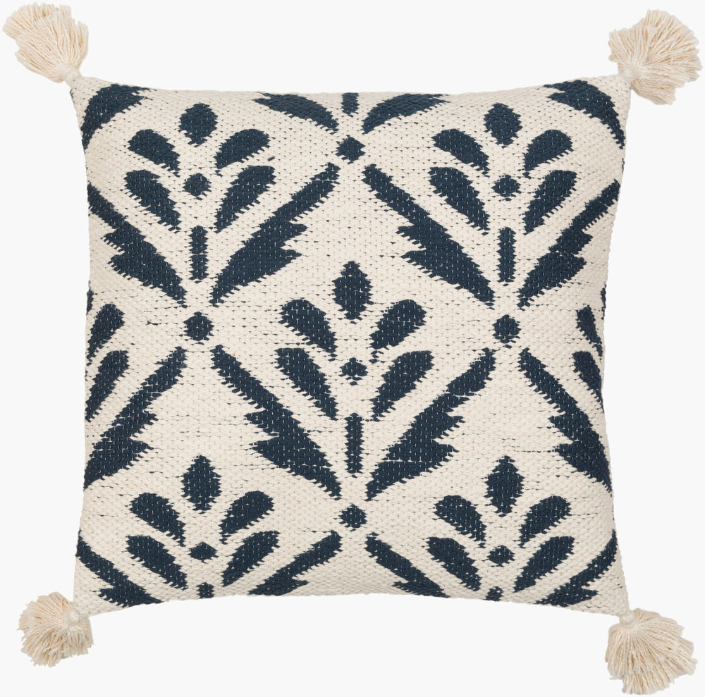 Surya Dorothy 20" X 20" Cozy Cotton Accent Pillow Kit - Timeless Cottage Style For Your Home Decor Cream Cotton,Cotton Dhy001-2222d