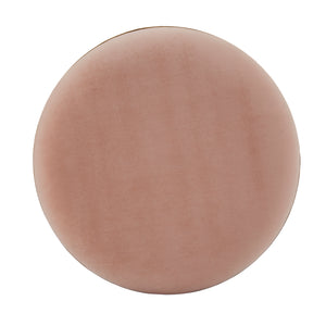Homelegance By Top-Line Ernesto Fabric Upholstered Round Ottoman Pink Velvet