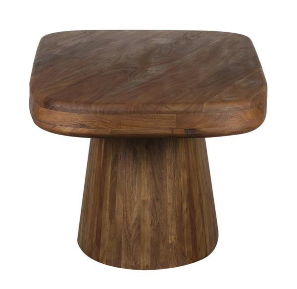 Porter Designs Porter Ekta Solid Acacia Wood Coffee Table - Modern Design With Natural Charm & Unique Grain Brown Wood 05-108-01c-1810-kit