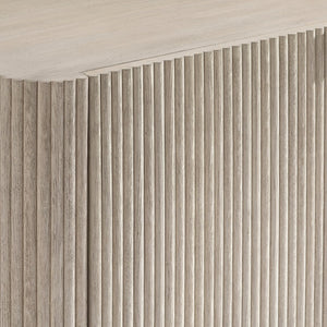 Bernhardt Bernhardt Lucerne Wire-brushed Oak Buffet with Reeded Doors and Media Storage 393132