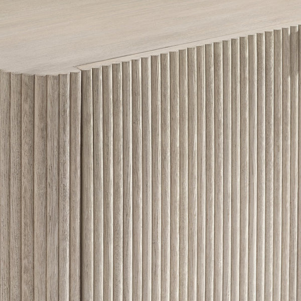 Bernhardt Bernhardt Lucerne Wire-brushed Oak Buffet with Reeded Doors and Media Storage 393132