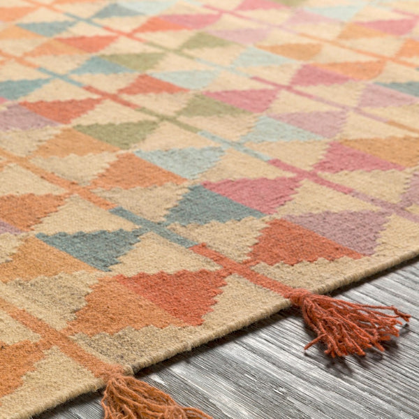 Surya Adia Handmade 2' X 3' Wool Rug - Rustic Elegance, Durable Design, Ideal For Charming Home Decor Rust Wool Dia2001-23