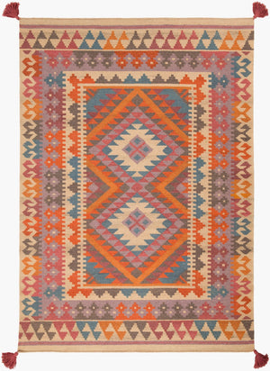 Surya Adia Handmade 2' X 3' Wool Rug - Rustic Elegance, Durable Design, Ideal For Charming Home Decor Rust Wool Dia2005-23