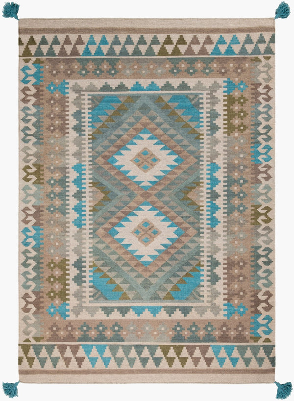 Surya Adia Handmade 2' X 3' Wool Rug - Rustic Elegance, Durable Design, Ideal For Charming Home Decor Sage Wool Dia2006-23