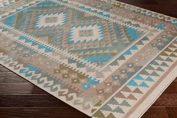 Surya Adia Handmade 2' X 3' Wool Rug - Rustic Elegance, Durable Design, Ideal For Charming Home Decor Sage Wool Dia2006-23
