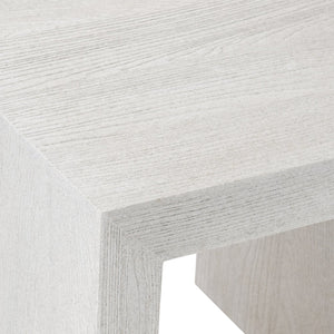 Bernhardt Bernhardt Summerton Side Table Sandblasted White Ash Veneer Parsons Modern Accent 24X26x24 435121