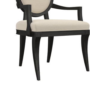 Atrium Oval Arm Chair - Luxurious Upholstered Seating for Dining and Living Spaces, Timeless Elegance