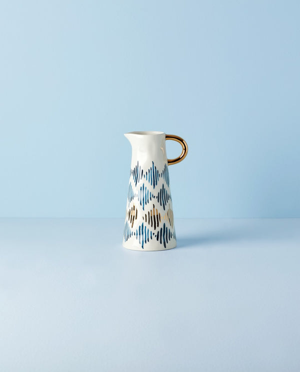 Lenox Blue Bay Medium Pitcher Blue, WHITE PORCELAIN 891206