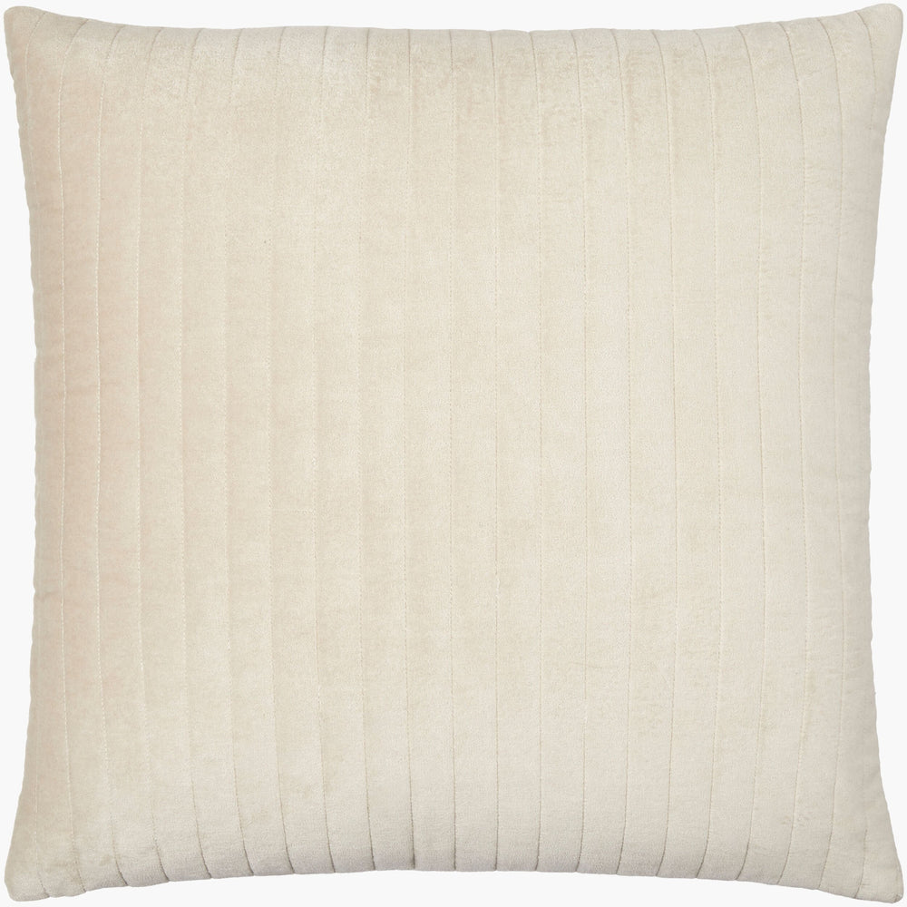 Surya Digby 18" Cotton Accent Pillow - Modern Minimalist Design For Cozy Home Décor & Easy Care Oatmeal Cotton,Cotton Dig002-1818d