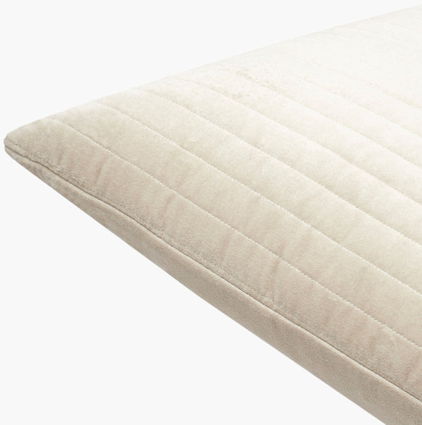 Surya Digby 18" Cotton Accent Pillow - Modern Minimalist Design For Cozy Home Décor & Easy Care Oatmeal Cotton,Cotton Dig002-1818d