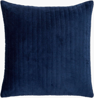 Surya Digby 18" Cotton Accent Pillow - Modern Minimalist Design For Cozy Home Décor & Easy Care Dark Blue Cotton,Cotton Dig004-2020d