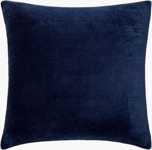 Surya Digby 18" Cotton Accent Pillow - Modern Minimalist Design For Cozy Home Décor & Easy Care Dark Blue Cotton,Cotton Dig004-2020d