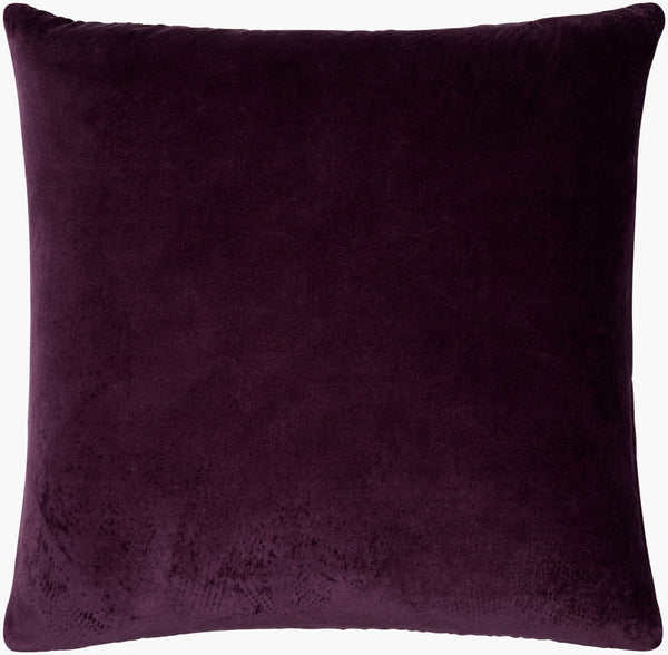 Surya Digby 18" Cotton Accent Pillow - Modern Minimalist Design For Cozy Home Décor & Easy Care Dark Purple Cotton,Cotton Dig006-2020