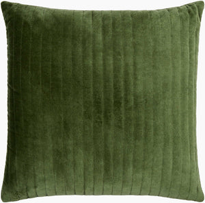 Surya Digby 18" Cotton Accent Pillow - Modern Minimalist Design For Cozy Home Décor & Easy Care Medium Green Cotton,Cotton Dig008-2222p