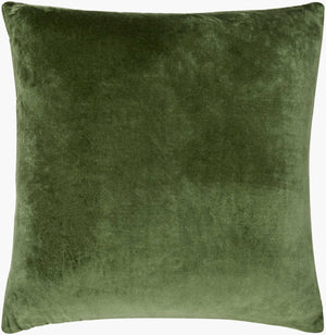 Surya Digby 18" Cotton Accent Pillow - Modern Minimalist Design For Cozy Home Décor & Easy Care Medium Green Cotton,Cotton Dig008-2222p