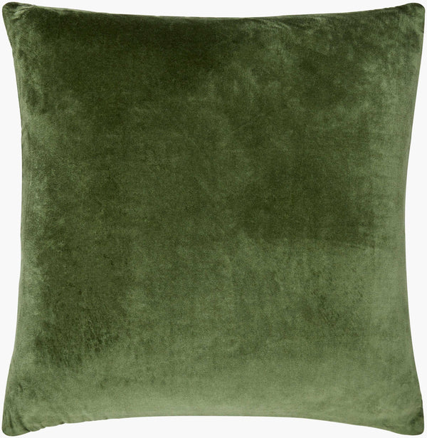 Surya Digby 18" Cotton Accent Pillow - Modern Minimalist Design For Cozy Home Décor & Easy Care Medium Green Cotton,Cotton Dig008-2222p